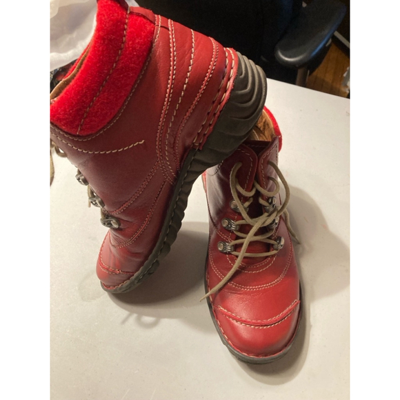 Women's Josef Seibel Boots, Red, Size 40 - Picture 4 of 8